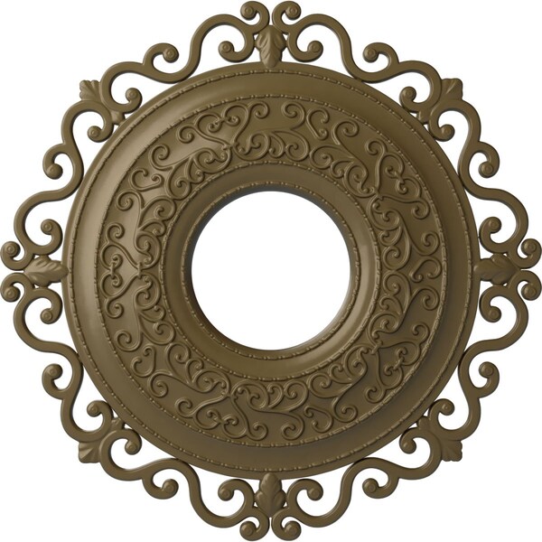 Ekena Millwork Orrington Ceiling Medallion (Canopies up to 6 1/4"), 22"OD x 6 1/4"ID x 1 3/4"P, Mississippi Mud CM22ORMMF - main
